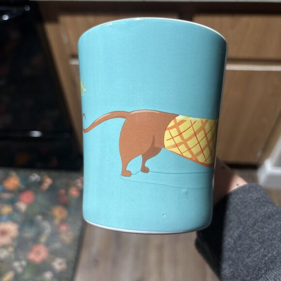 “Life Happens. Coffee Helps.” Dachshund Mug - Picture 3 of 5